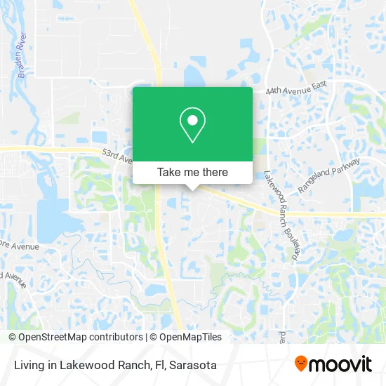 Living in Lakewood Ranch, Fl map