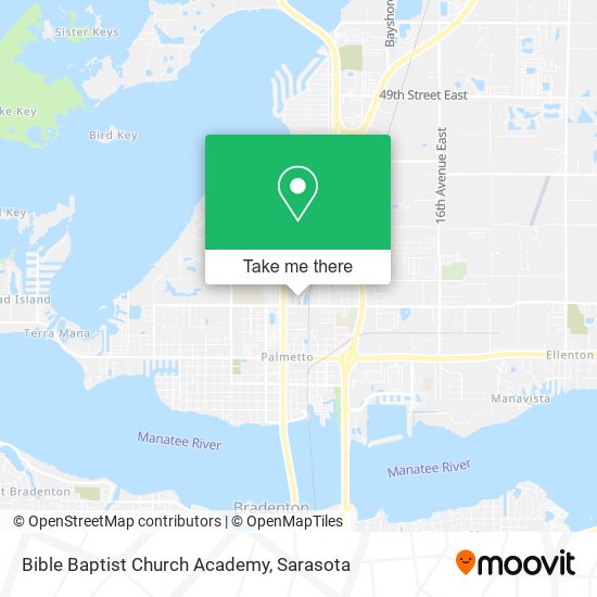 Mapa de Bible Baptist Church Academy