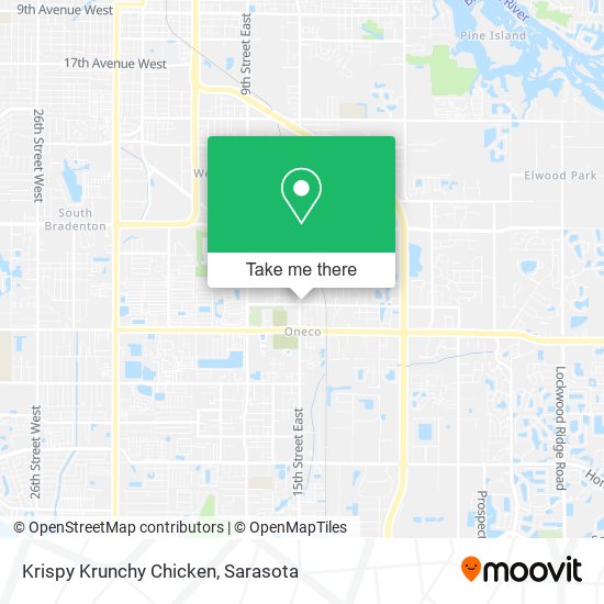 Krispy Krunchy Chicken map