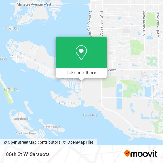 86th St W map