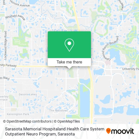 Sarasota Memorial Hospitaland Health Care System Outpatient Neuro Program map