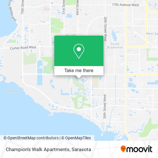 Champion's Walk Apartments map