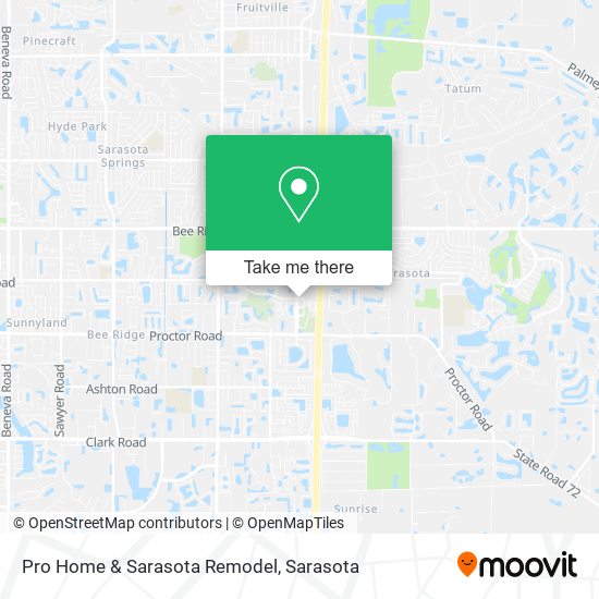 Pro Home & Sarasota Remodel map