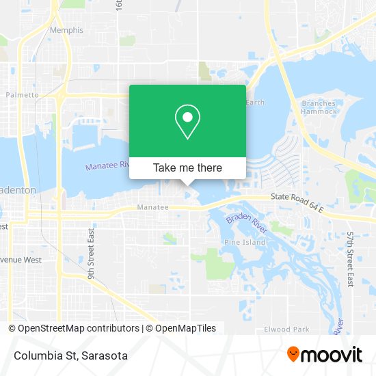 Mapa de Columbia St