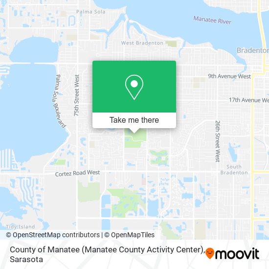 Mapa de County of Manatee (Manatee County Activity Center)