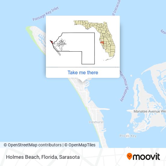 Mapa de Holmes Beach, Florida