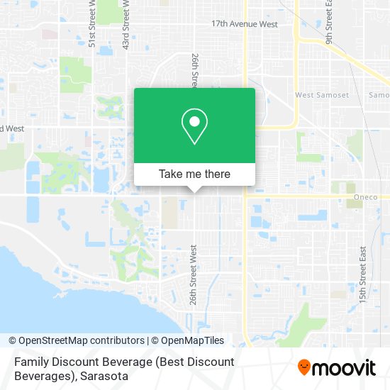 Mapa de Family Discount Beverage (Best Discount Beverages)
