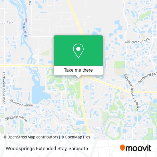 Woodsprings Extended Stay map