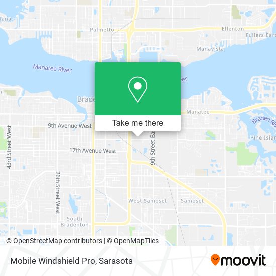 Mobile Windshield Pro map