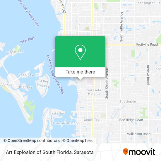 Art Explosion of South Florida map