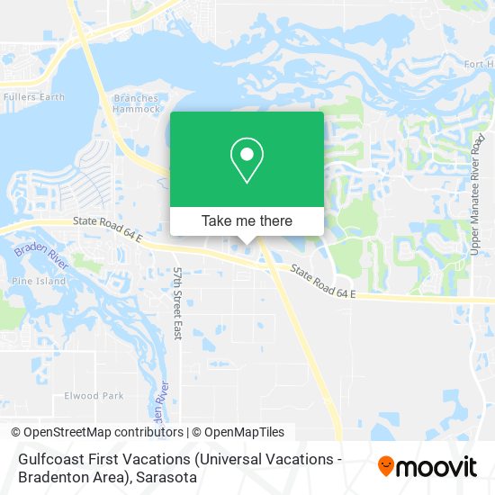Gulfcoast First Vacations (Universal Vacations - Bradenton Area) map