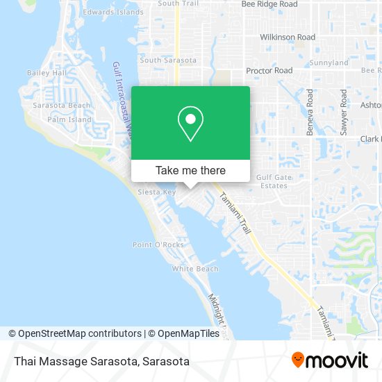 Thai Massage Sarasota map