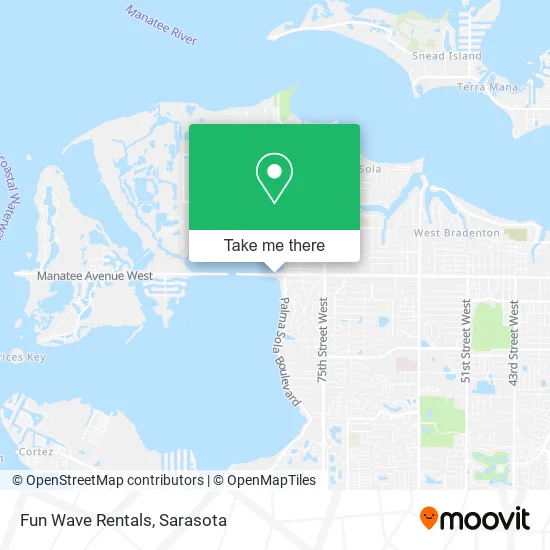Fun Wave Rentals map