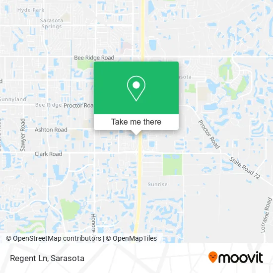 Regent Ln map