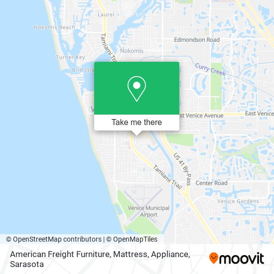 Mapa de American Freight Furniture, Mattress, Appliance