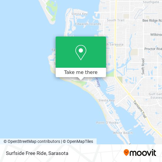 Surfside Free Ride map