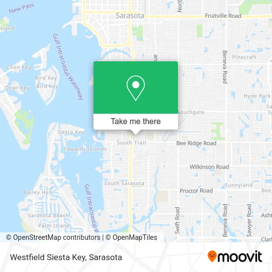 Westfield Siesta Key map