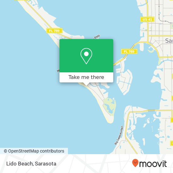 How to get to Lido Beach in Sarasota by bus?