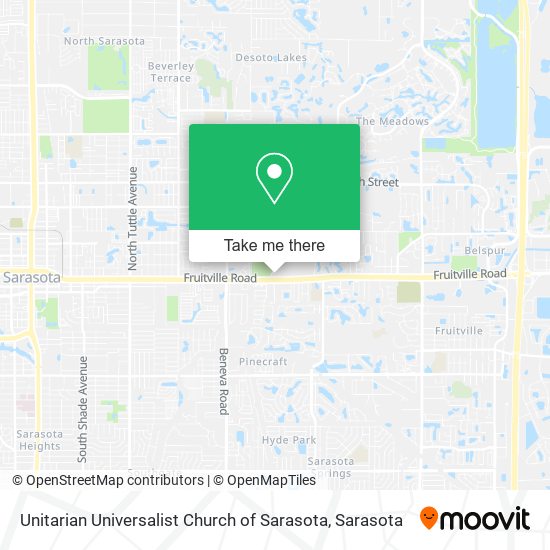 Unitarian Universalist Church of Sarasota map