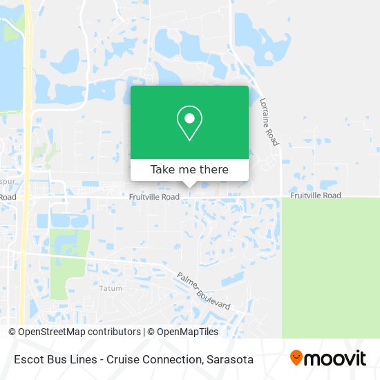 Escot Bus Lines - Cruise Connection map
