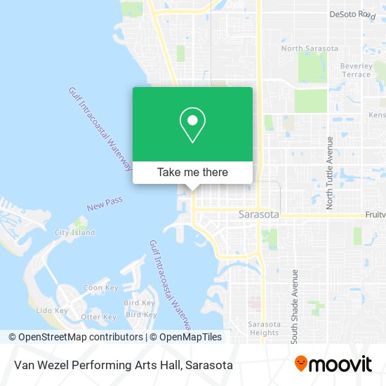 Van Wezel Performing Arts Hall map