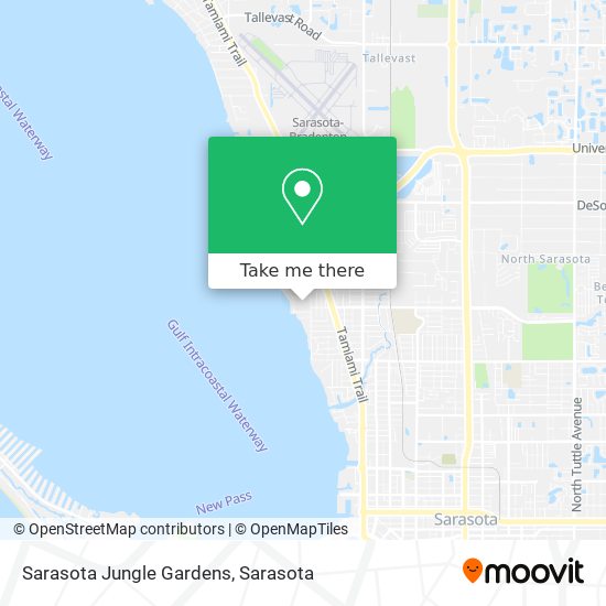 Sarasota Jungle Gardens map