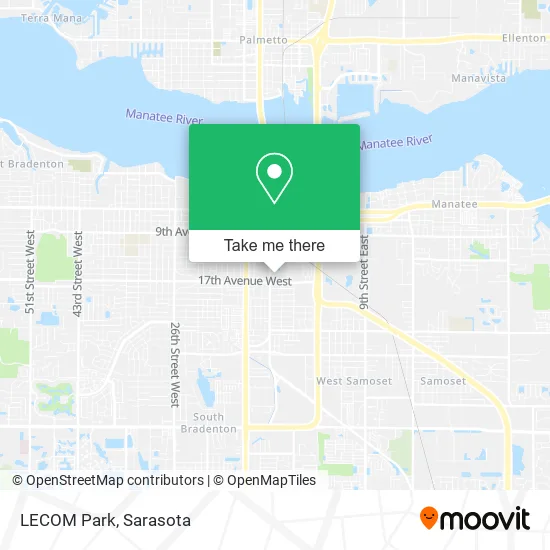 LECOM Park map