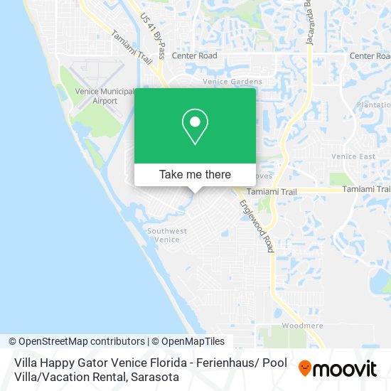 Villa Happy Gator Venice Florida - Ferienhaus/ Pool Villa / Vacation Rental map
