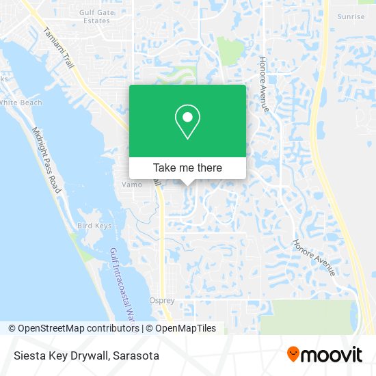 Siesta Key Drywall map