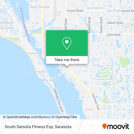 South Sarsota Fitness Exp map