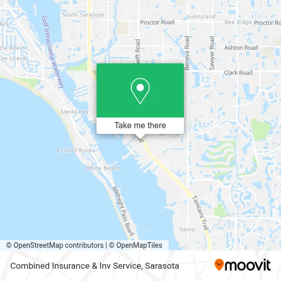 Combined Insurance & Inv Service map