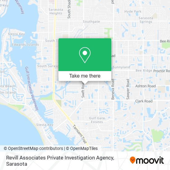 Revill Associates Private Investigation Agency map