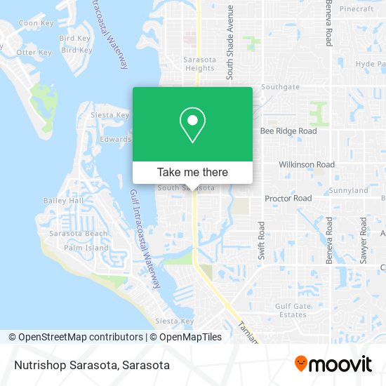 Mapa de Nutrishop Sarasota