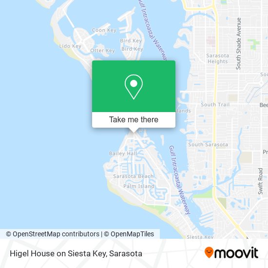 Higel House on Siesta Key map