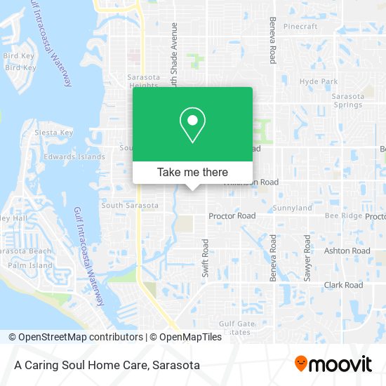 A Caring Soul Home Care map