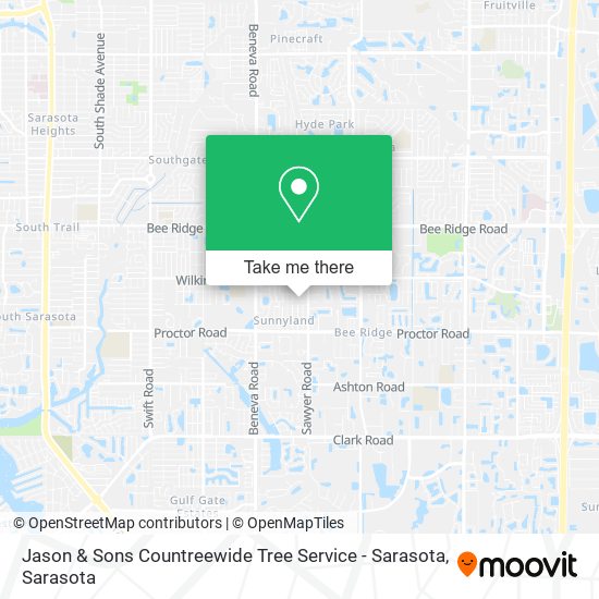 Jason & Sons Countreewide Tree Service - Sarasota map