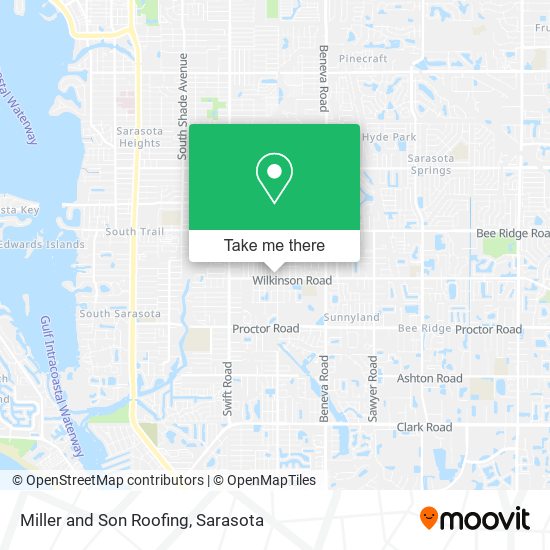 Miller and Son Roofing map