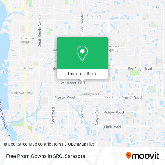 Free Prom Gowns in SRQ map