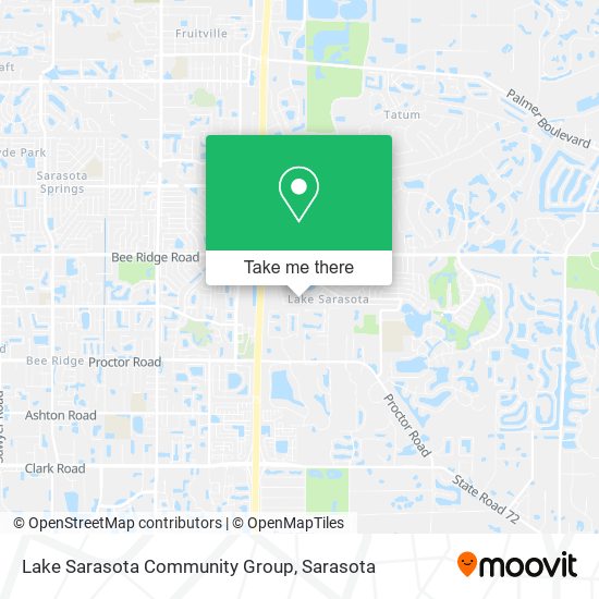 Lake Sarasota Community Group map