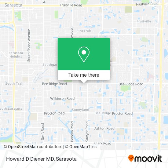 Howard D Diener MD map
