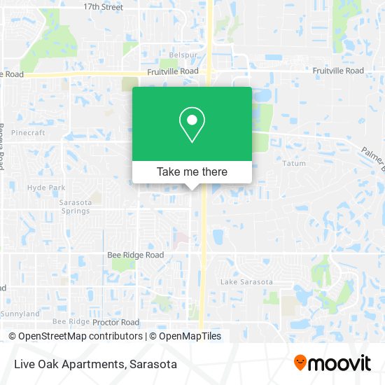 Live Oak Apartments map