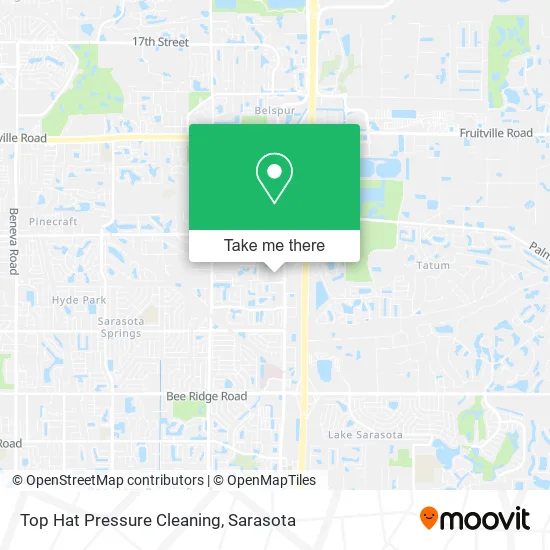 Top Hat Pressure Cleaning map