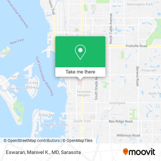 Eswaran, Manivel K., MD map