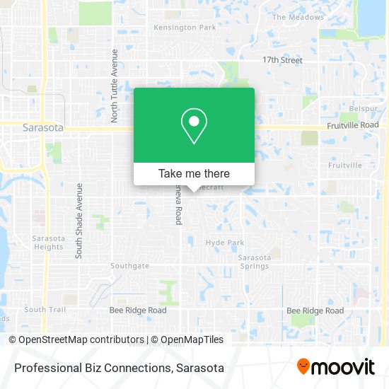 Professional Biz Connections map