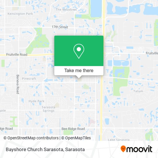 Bayshore Church Sarasota map