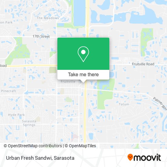 Urban Fresh Sandwi map