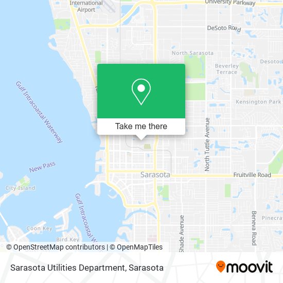 Mapa de Sarasota Utilities Department