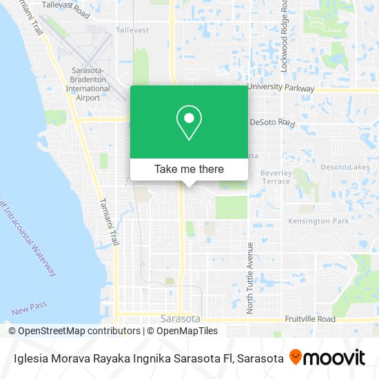 Mapa de Iglesia Morava Rayaka Ingnika Sarasota Fl