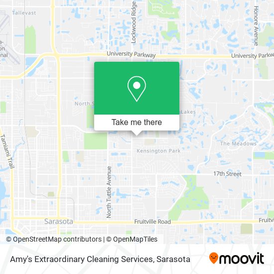 Amy's Extraordinary Cleaning Services map