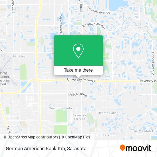 Mapa de German American Bank Itm